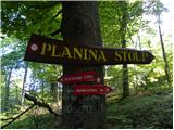 Zaplana (Prezid) - Koča na Planini nad Vrhniko